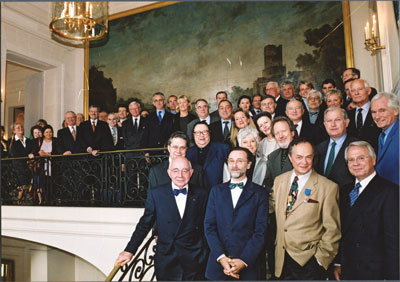 Le "Officier" avec ses amis au Palais Beauharnais 2002